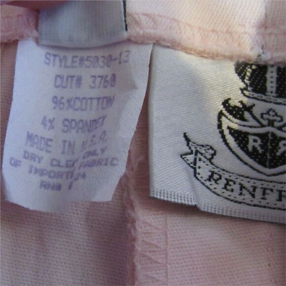 Womens Short Sz 6 Light Pink High Waist Preppy Cotton Blend Renfrew - Picture 5 of 6